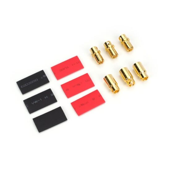 Gold Plug 8mm 3pairs male/female