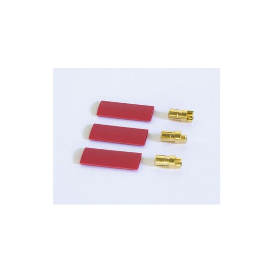 Gold Plug 8.0mm Male 3pc
