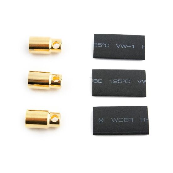 Gold Plug 8.0 mm Female 3pc