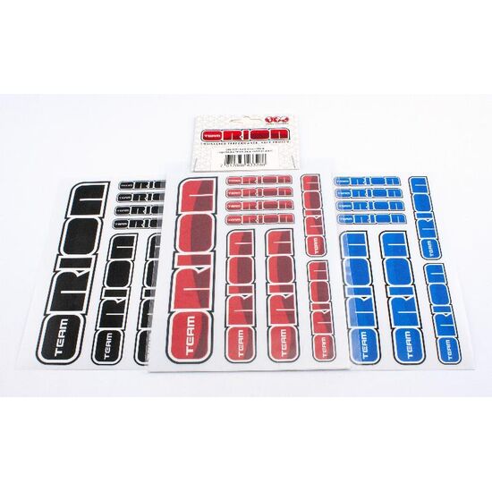 Team Orion 2014 Logo Sticker Sheet (3pcs, red-blue-black)
