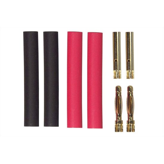 Avionics Gold plug 2mm Male & Female 2 pair w/shrink