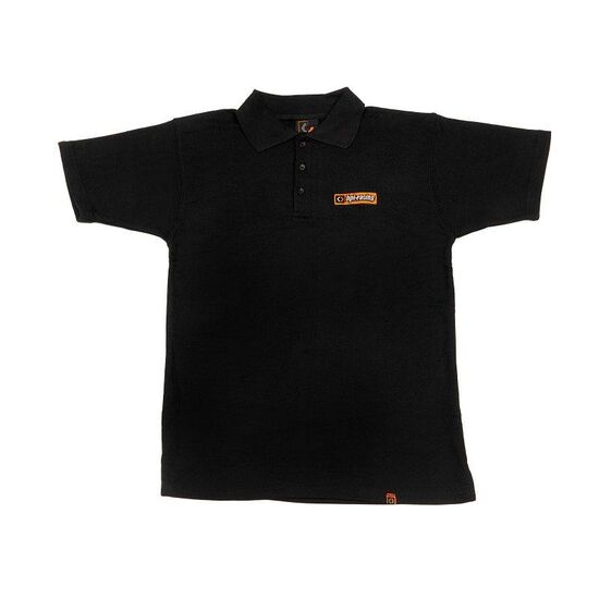 HPI107471-HPI CLASSIC POLO SHIRT (BLACK/ADULT LARGE)