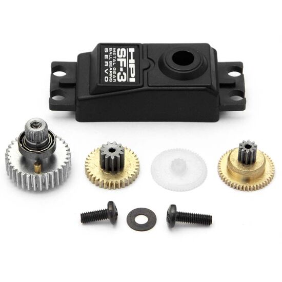 SET PIGNON METAL POUR SERVO SF-2 (AVEC ROULMTS), 2 image