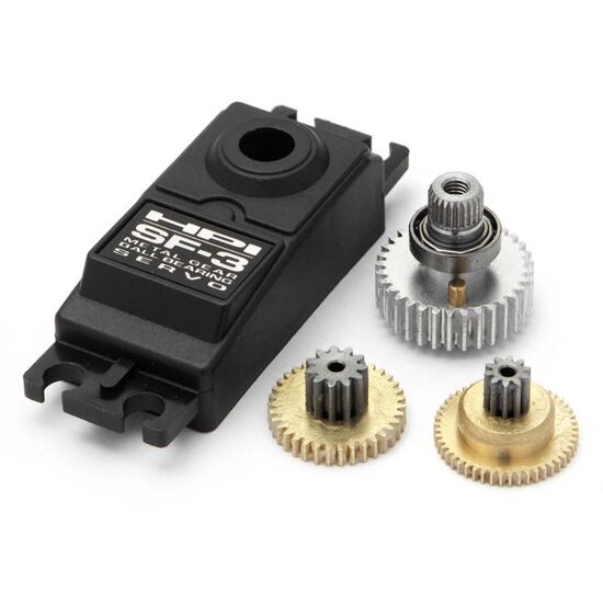 SET PIGNON METAL POUR SERVO SF-2 (AVEC ROULMTS), 3 image
