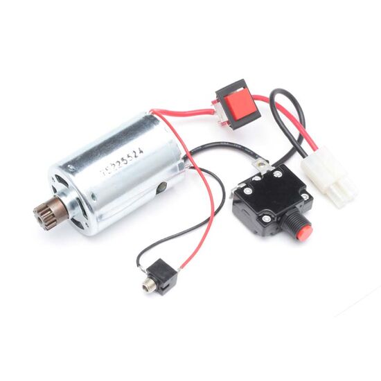 HPI87136-MOTOR AND SWITCH SET WITH PINION FOR MOTOR UNIT