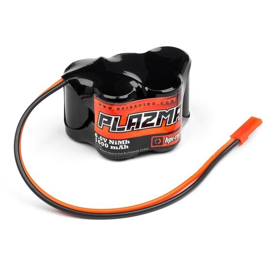 HPI101936-HPI Plazma 6,0V 1600mAh NiMH Receiver Pack (3+2 Hump, BEC)