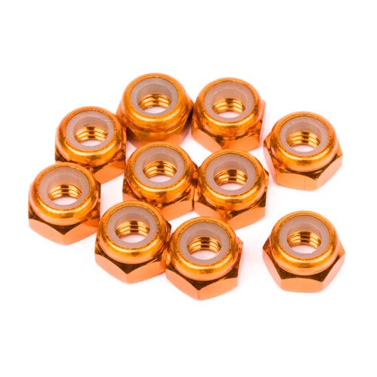 BAJA 5b - ECROU LIGHT ALUMINIUM M4 (ORANGE/10pcs ), 2 image