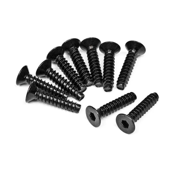 TP. FLAT HEAD SCREW M4x18mm (HEX SOCKET/10pcs)