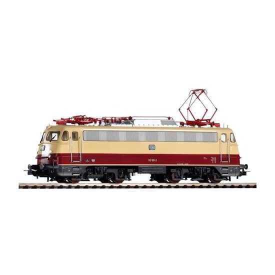 DB E-Lok BR112 Bügelfalte rot/beige AC-PluX22.