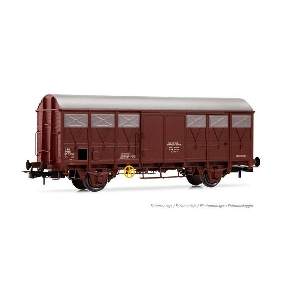 SNCF 2 ged. Güterwagen G41 2-achsig oxidrt Ep.IV-V