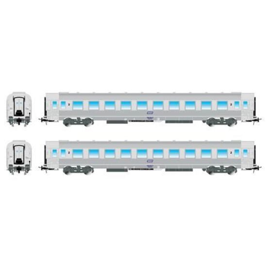 SNCF, 2-er Set DEV Inox, 2 x B10j, Ep IV