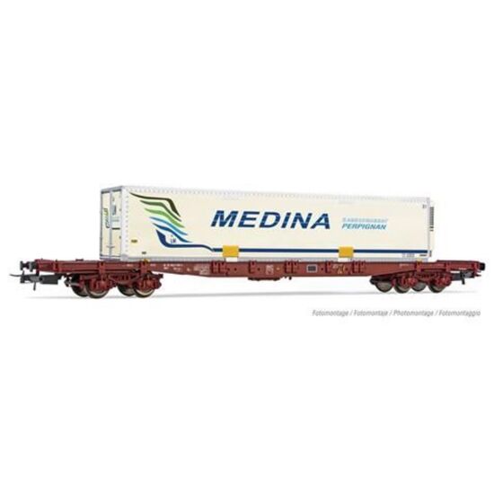 SNCF Flachwagen S7 + caisse mobile MEDINA Ep V