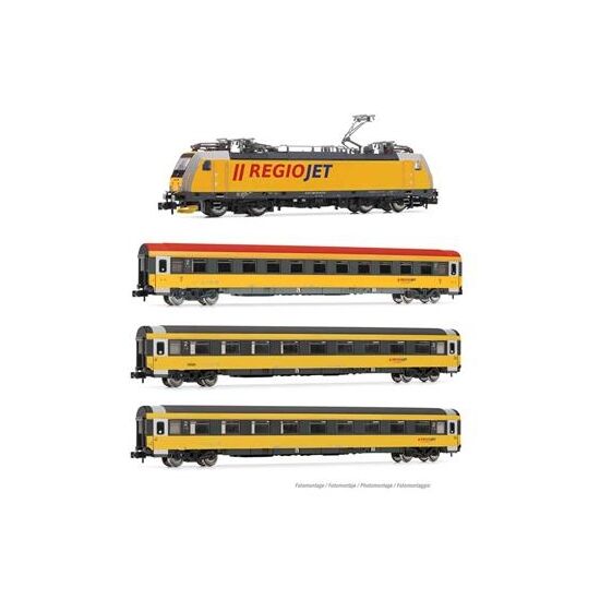 Regiojet E-Lok 186 + 3 Personenwagen Ep.VI