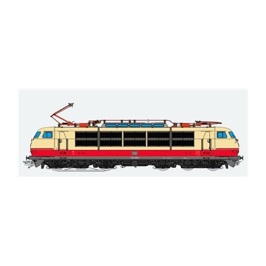 DB E-Lok, 103 163, orientrot DC/AV, Ep.V 1991