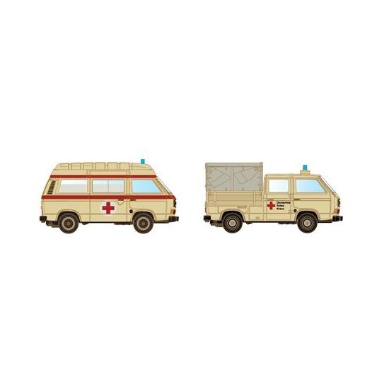 VW T3 DRK Bus & DoKa Plane (2er-Set)