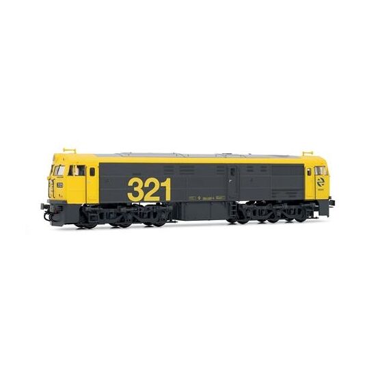 RENFE Diesellok 321.025 amarilla/grau DCC