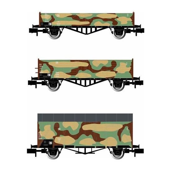 DRB 3 Camouflage Güterwagen Ep.IIc