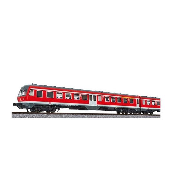 Dieseltriebw.BR 614, verkehrsrot, 3-teil. DB, Ep.V