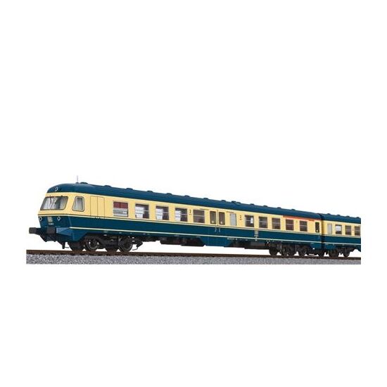 DB Dieseltriebw. BR614 blau/elfenbein,3-teil.AC