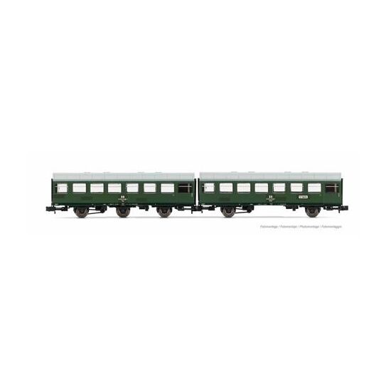 DR 2 Rekowagen (Gepäck) grün 3- und 2-achsig Ep.IV