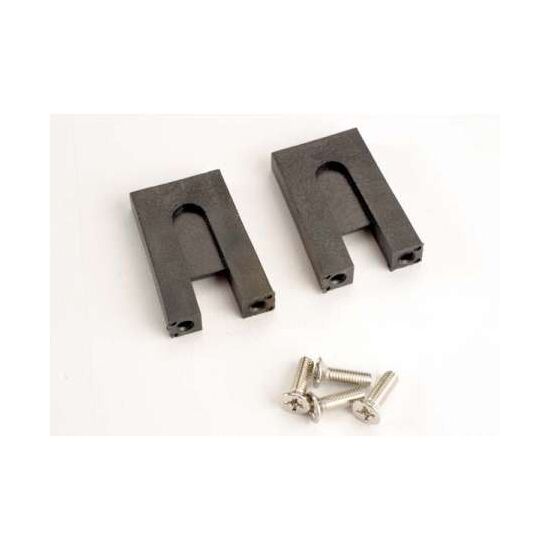 THROTTLE SERVO MNTS(W/SCREWS)(