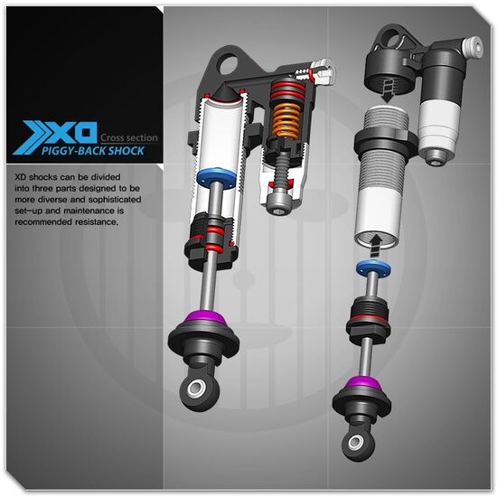 Gmade XD Piggyback Shock 75mm (2), 4 image
