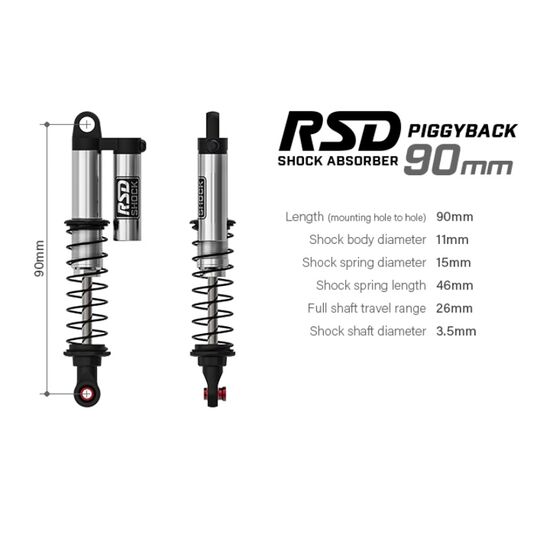 Gmade RSD Piggyback Shock 90mm (2), 6 image
