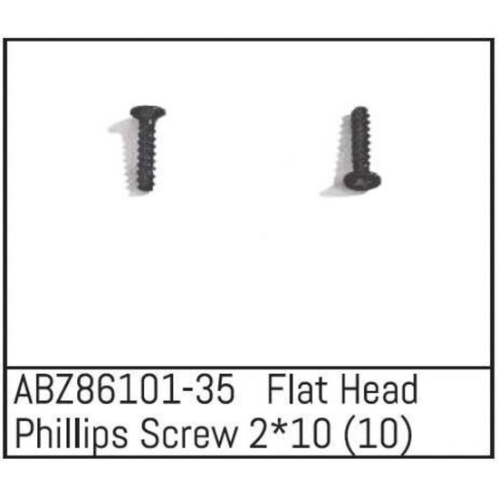 Flat Head Phillips Screw 2*10 - Mini AMT (10)