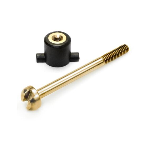 DIFF SCREW M2X27MM TITANIUM COATED AND NUT SET