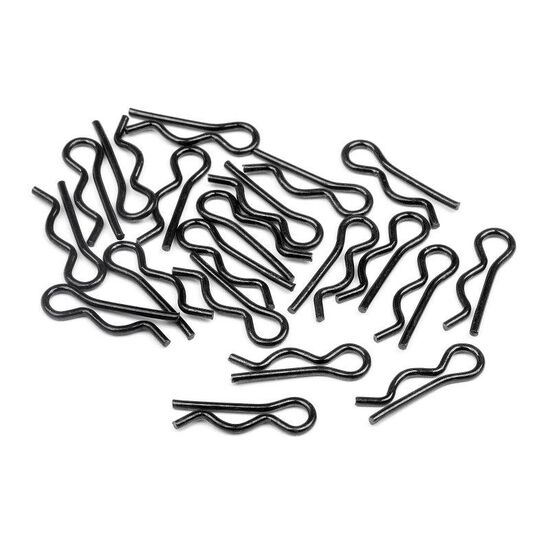 Clips de carrrosserie (4mm/noir/petit/20pcs)