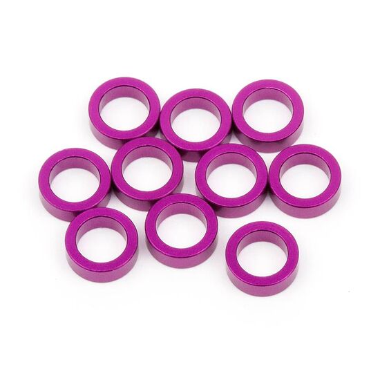 ALUMINUM WASHER 4X6X2.0MM (PURPLE/10PCS)