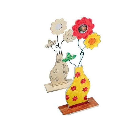 Vase mit Fotorahmen