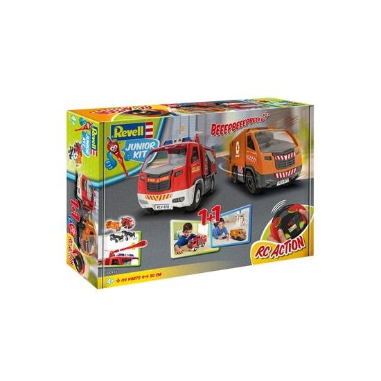 Junior Kit RC Feuerwehrauto & Abfallwagen (2in1)