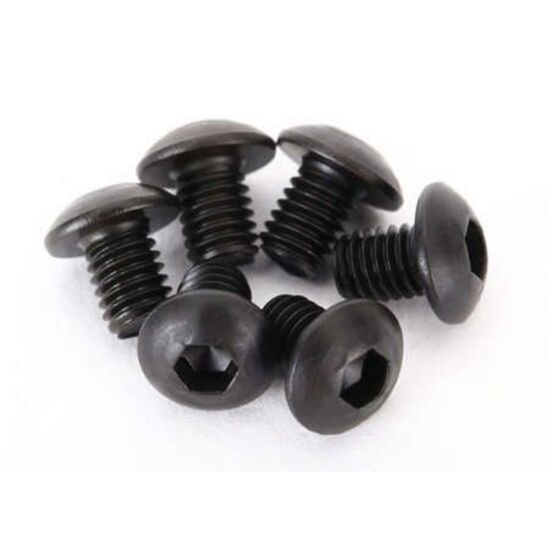 Screws, 3x4mm button-head machine (he x drive) (6)