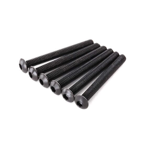 Screws, 3x27mm button-head machine (h ex drive) (6)