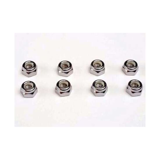 NUTS, 5mm NYLON LOCKING (8) (W