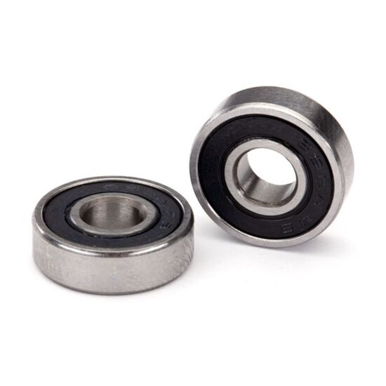 Ball bearing, black rubber sealed (6x 16x5mm) (2)
