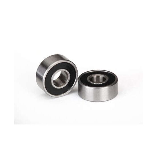 Ball bearings, black rubber sealed (4 x10x4mm) (2)