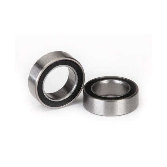Ball bearings, black rubber sealed (5 x8x2.5mm) (2)