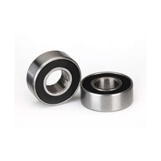 Ball bearings, black rubber sealed (5 x11x4mm) (2)