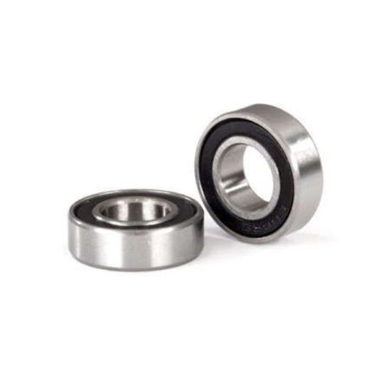Ball bearings, black rubber sealed (8 x16x5mm) (2)