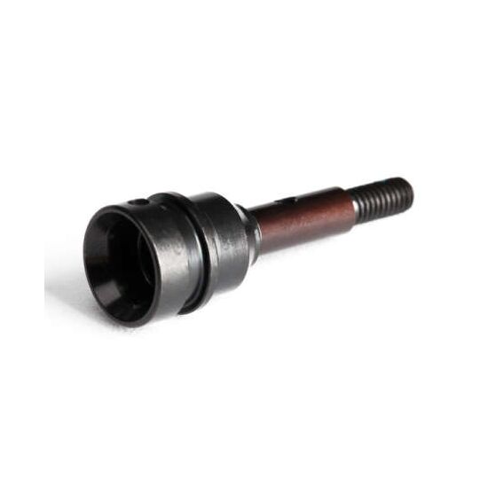Stub axle, front, steel-splined const