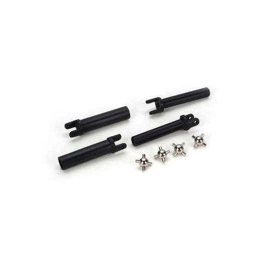 half shafts, heavy duty (external splined (2)/ internal splined (2) metal u-joints (4)