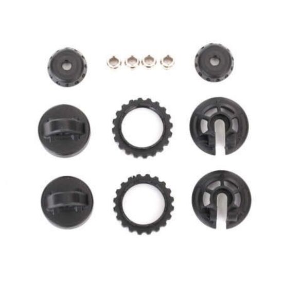 Caps & spring retainers, GTR shock (u pper cap (2)/ hollow balls (4)/ botto m cap (2)/ upper retainer (2)/ lower