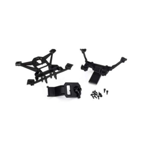 Body mounts, front & rear/ 3x15mm BCS