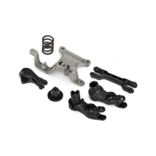 Steering bellcranks/ bellcrank suppor t/servo saver/ servo saver spring/ dr aglink/ 3x20mm shoulder screws (2)