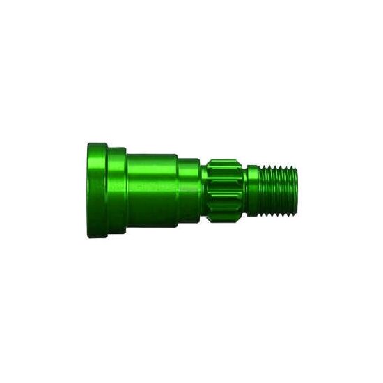 Stub axle, aluminum (green-anodized)