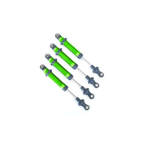 Shocks, GTS, aluminum (red-anodized) (assembled without springs) (4) (for use with #8140R TRX-4 Long Arm Lift K