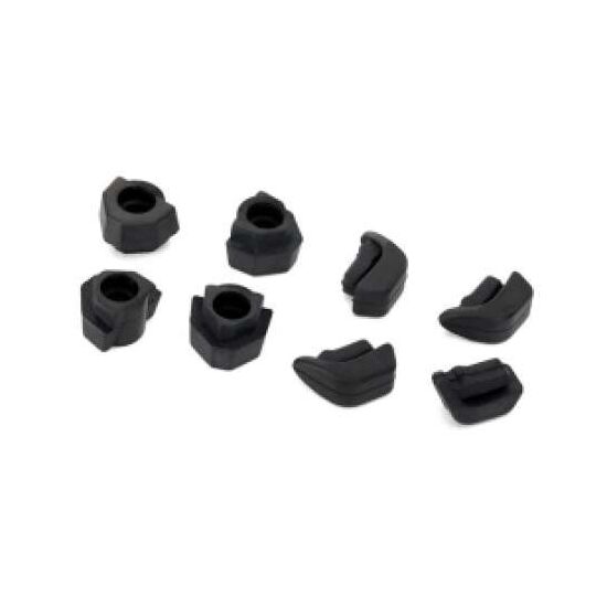 Feet, non-skid, LED lens/landing gear
