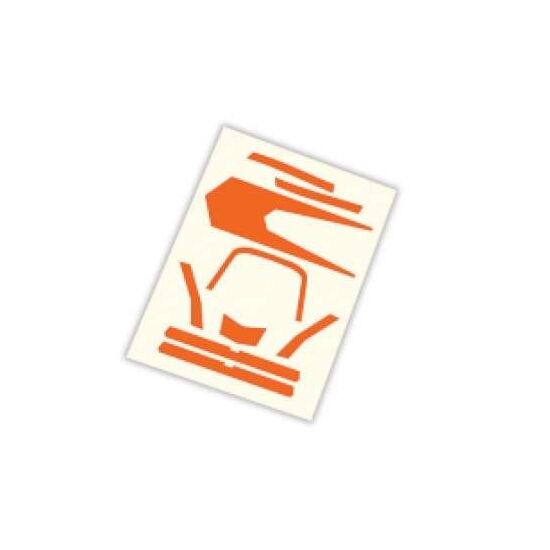 ATON Decals, high visibility, orange